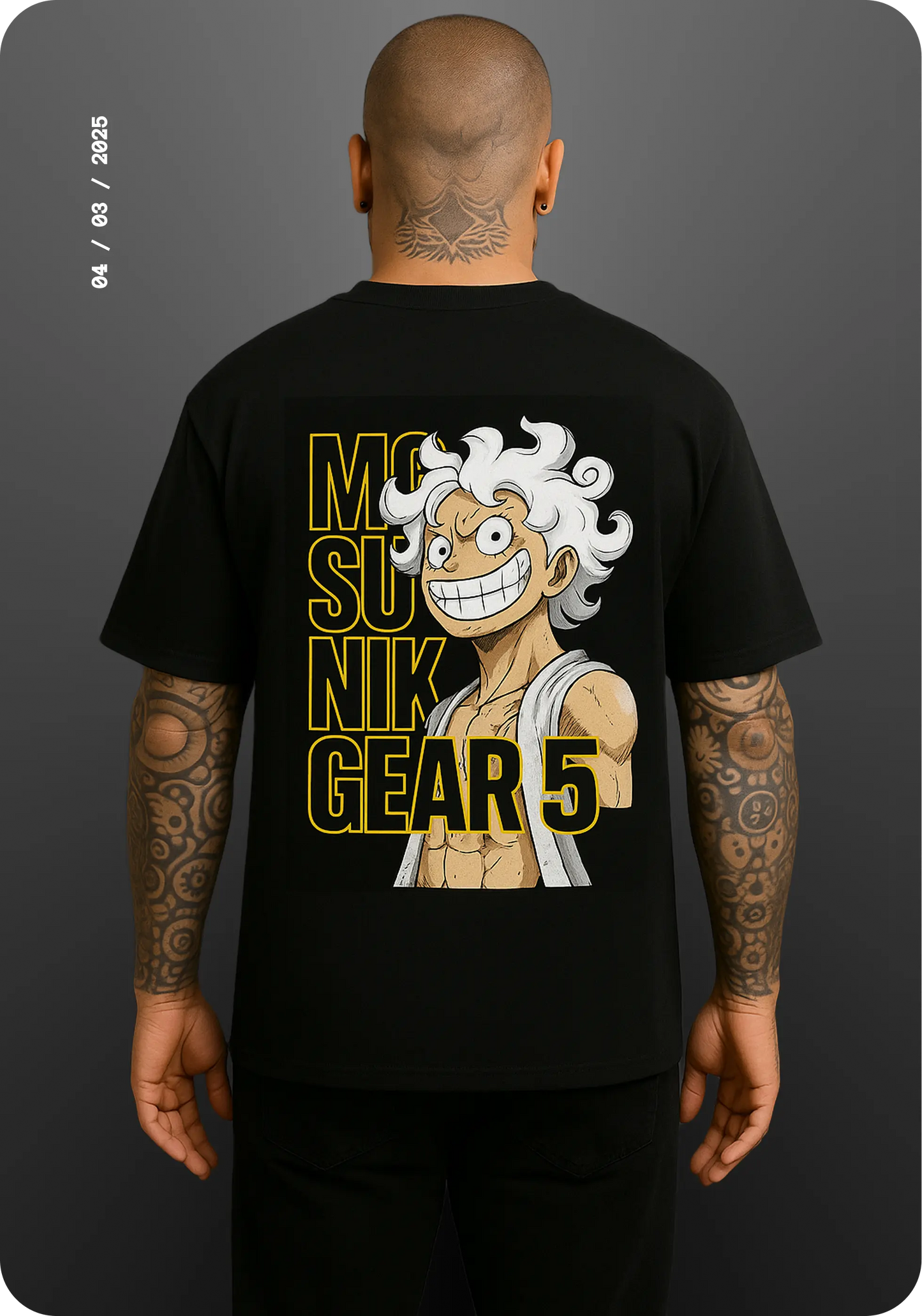 Oversized Kaiju Tshirt Black