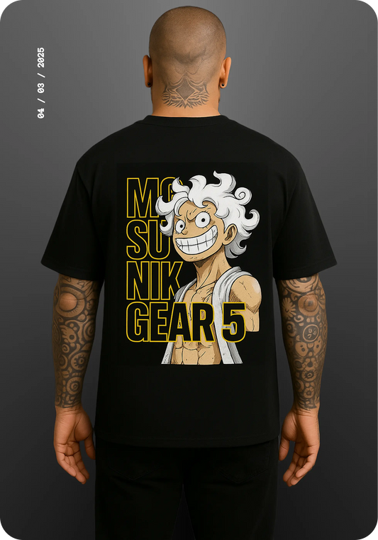 Oversized Kaiju Tshirt Black